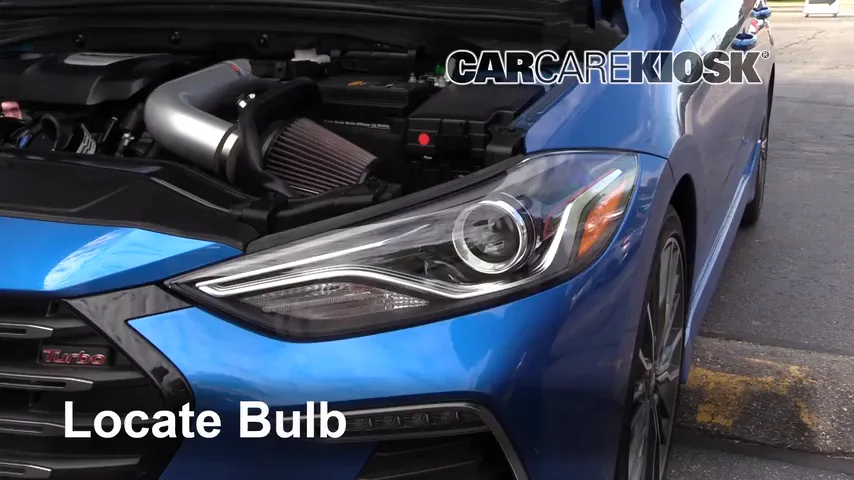2018 Hyundai Elantra Sport 1.6L 4 Cyl. Turbo Lights Highbeam (replace bulb)